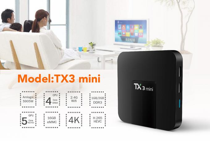 TX3 Mini Amlogic S905W Quad Core Android 7.1 TV Box Kodi 17.3 Pre - installed