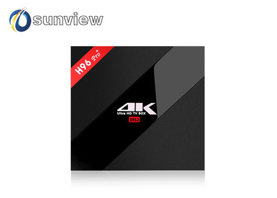 China H96 Pro+ Amlogic S912 Dual Wifi KODI 17.3 Pre-installed Android 7.1 TV Box supplier