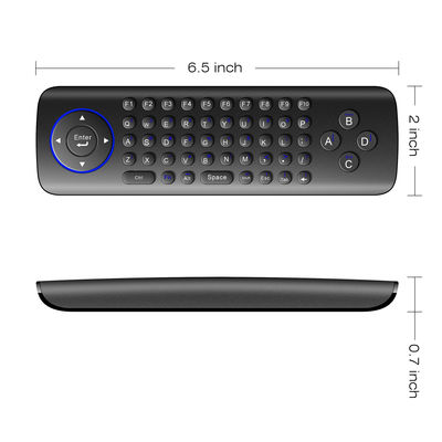 China Full Keyboard Air Mouse Remote 15 Meters Range 3 - Gyro 81 Keys AAA2 Battery supplier