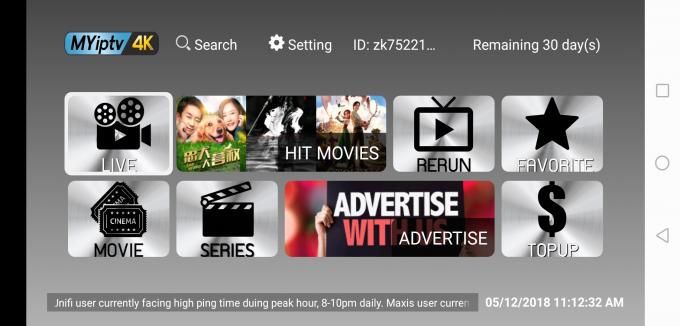2018 Newest Myiptv4k Apk 3/6/12 Months Renew For Android Box/Phone