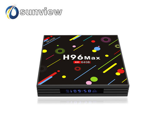 China H96 max 4G 64G RK3328 Android 7.1 KODI17.3 with 5G wifi and led screen tv box supplier