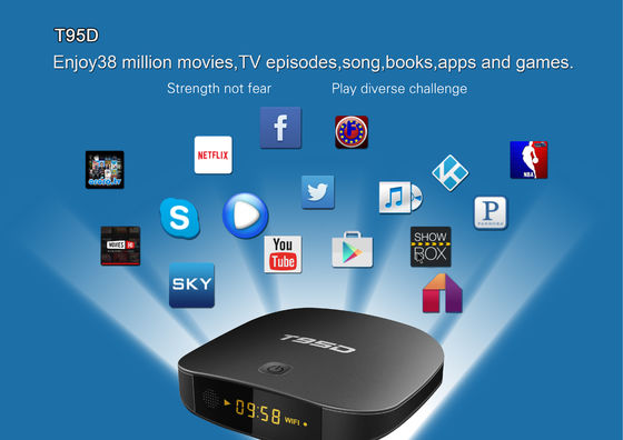 T95D RK3229 Quad Core Android 7.1 4K Best Streaming Smart TV Box supplier