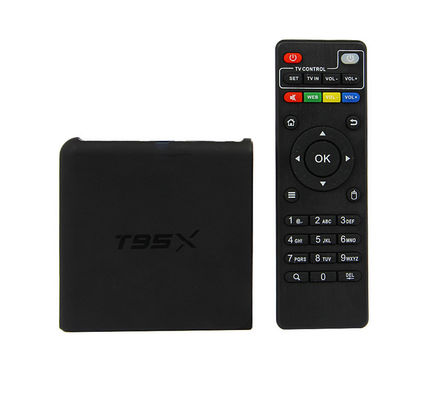 Plastic T95x Amlogic Android Tv Box Add - Ons Preinstalled Black Color supplier